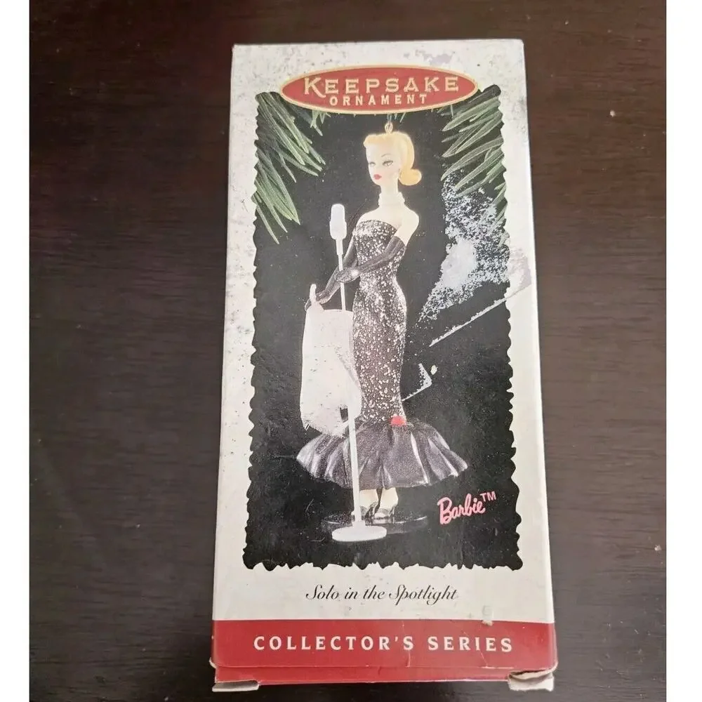 NIB BARBIE KEEPSAKE ORNAMENT SOLO IN THE SPOTLIGHT 1995